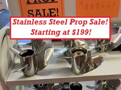 Stainless Steel Prop Sale!